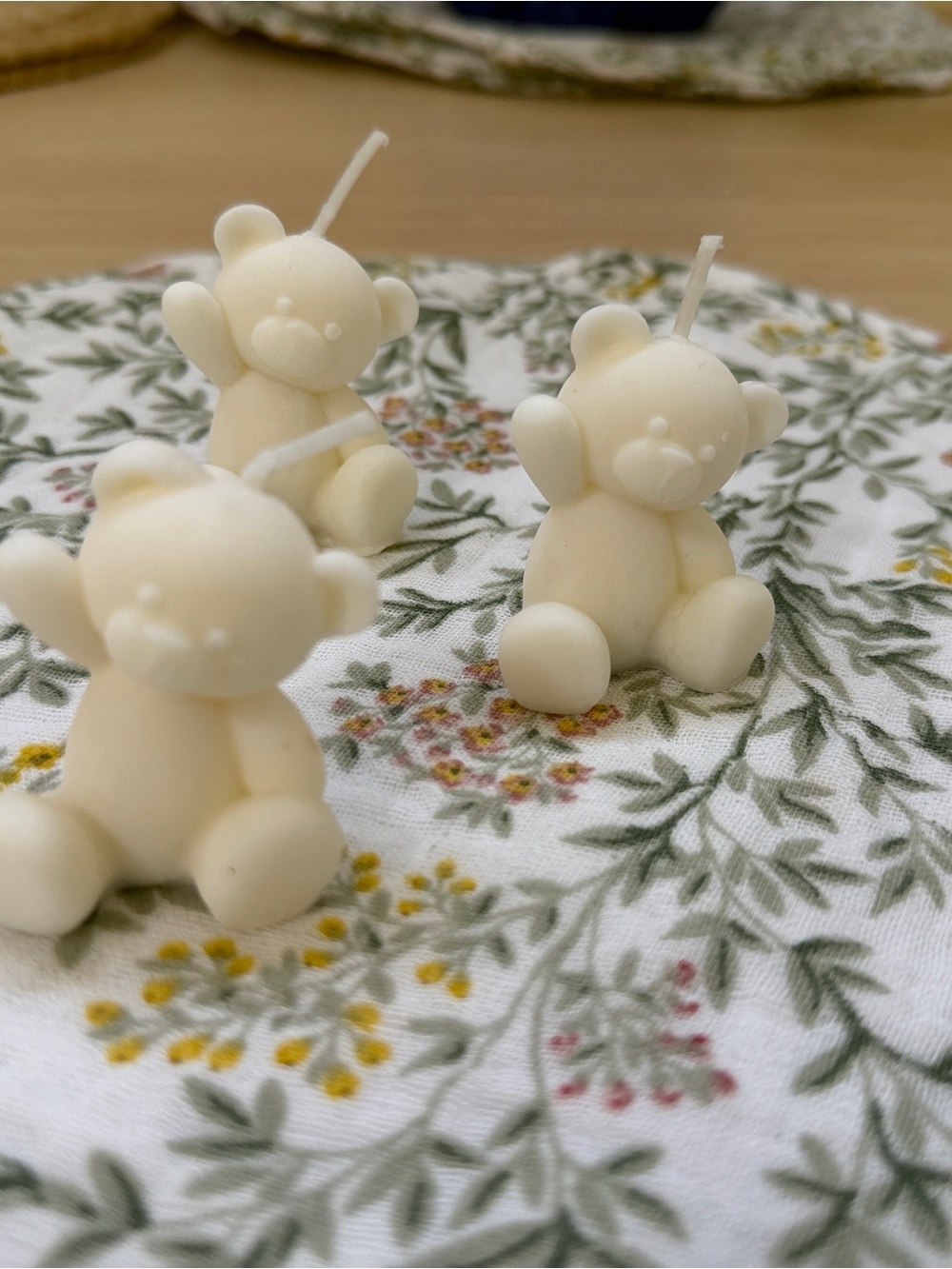 Teddy Bear Soy Candle | Baby Shower Party Favor | Handmade